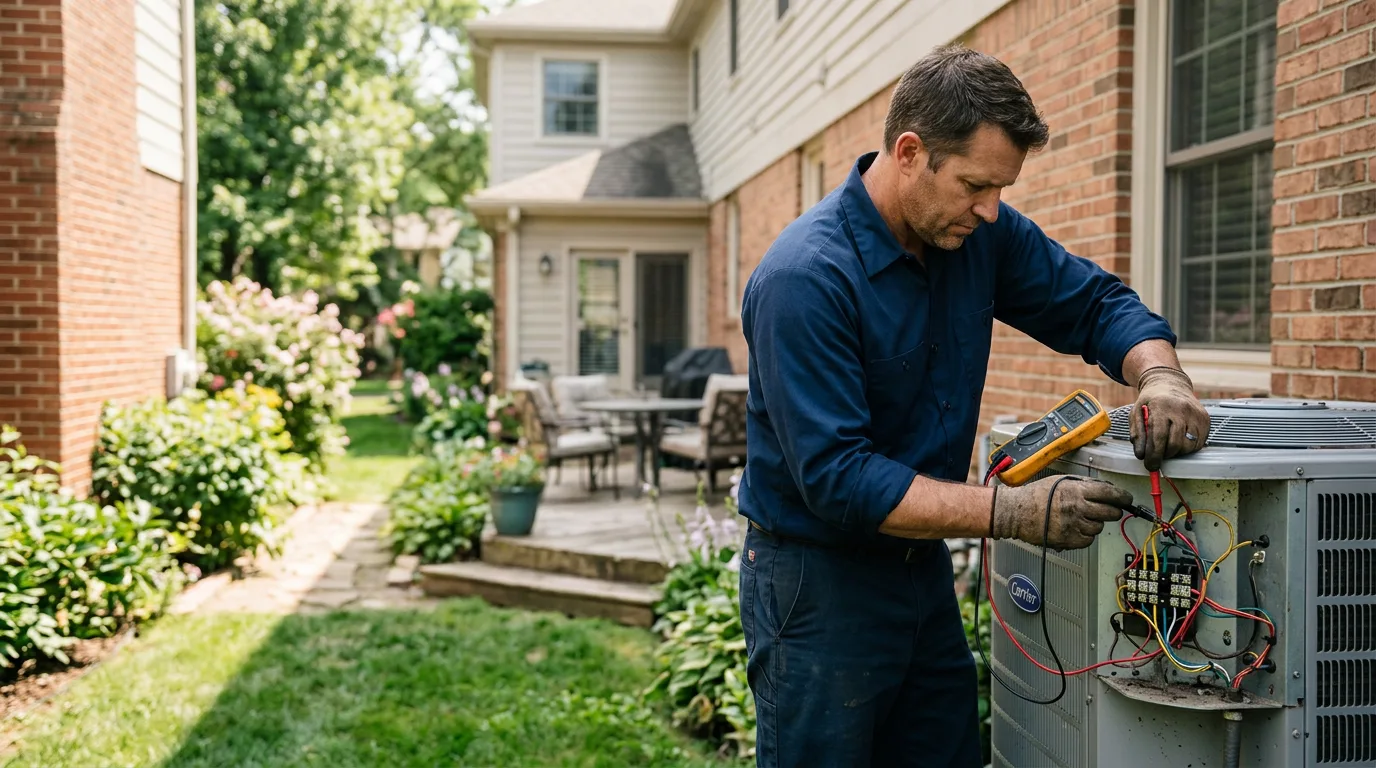 HVAC technician working near Maiden Rock, WI
